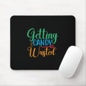 Halloween Getting Candy Wasted Birthday Mousepad (Mit Mouse)