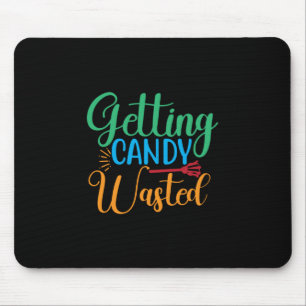 Halloween Getting Candy Wasted Birthday Mousepad
