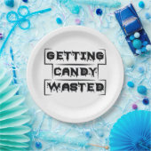 Halloween Getting Candy Wasted Birthday Pappteller (Party)