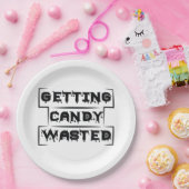 Halloween Getting Candy Wasted Birthday Pappteller (Party)