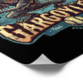 Halloween Gettsyburg Gargoyles Minor League Baseba Poster (Ecke)