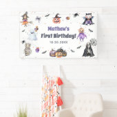 Halloween Ghost 1. Geburtstags-Party Banner (Insitu)