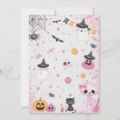 Halloween Ghost 1. Geburtstags-Party Einladung (Rückseite)