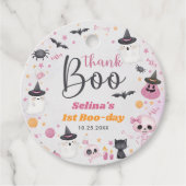 Halloween Ghost 1. Geburtstags-Party Geschenkanhänger (Vorderseite)