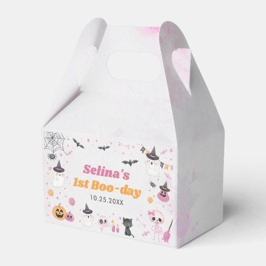 Halloween Ghost 1. Geburtstags-Party Geschenkschachtel (Vorderseite)