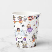 Halloween Ghost 1. Geburtstags-Party Pappbecher (Rückseite)