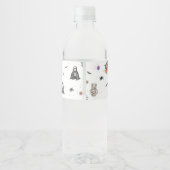 Halloween Ghost 1. Geburtstags-Party Wasserflaschenetikett (Rückseite)