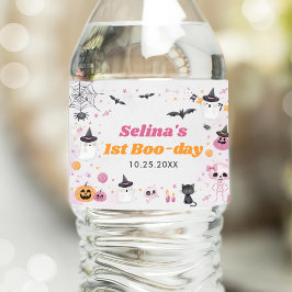 Halloween Ghost 1. Geburtstags-Party Wasserflaschenetikett