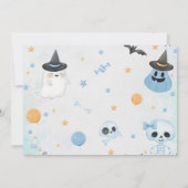 Halloween Ghost 2. Geburtstag Party Foto Einladung (Rückseite)