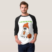 Halloween Ghost 3/4 Sleeve Shirt (Vorne ganz)