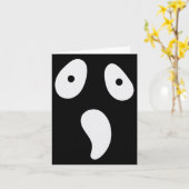 Halloween Ghost Albern Gesichtskostüm Funny Beängs Karte (Gelbe Blume)