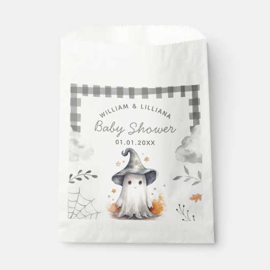 Halloween Ghost Baby Dusche Fevor Bag Geschenktütchen (Vorderseite)