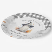 Halloween Ghost Baby Dusche Pappteller (Schrägansicht)