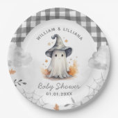 Halloween Ghost Baby Dusche Pappteller (Vorderseite)