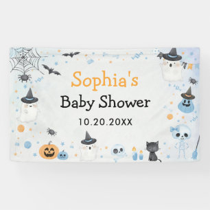 Halloween Ghost Baby Dusche Party Banner