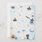 Halloween Ghost Baby Dusche Party Einladung (Rückseite)