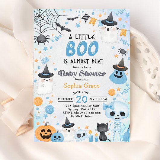 Halloween Ghost Baby Dusche Party Einladung