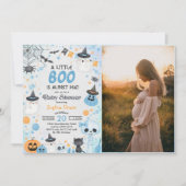 Halloween Ghost Baby Dusche Party Foto Einladung (Vorderseite)