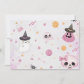 Halloween Ghost Baby Dusche Party Foto Einladung (Rückseite)