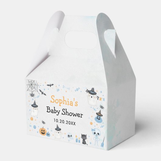 Halloween Ghost Baby Dusche Party Geschenkschachtel (Vorderseite)