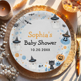Halloween Ghost Baby Dusche Party Pappteller