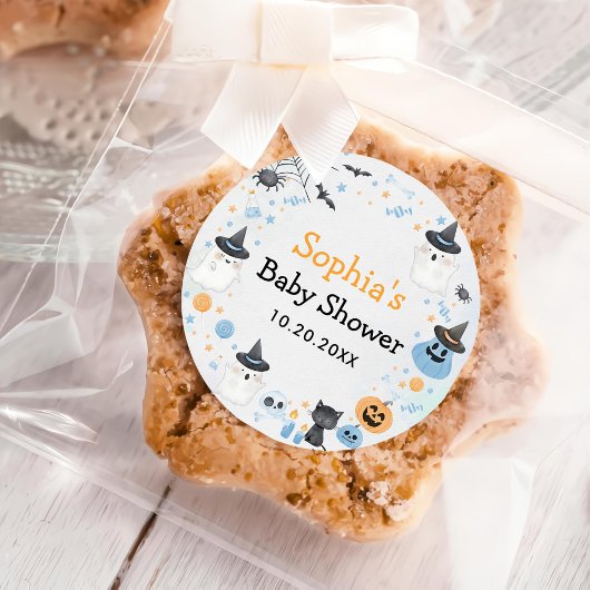 Halloween Ghost Baby Dusche Party Runder Aufkleber
