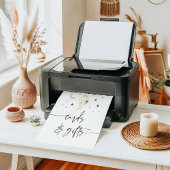 Halloween Ghost Baby Duschkarten & Geschenkschild Poster