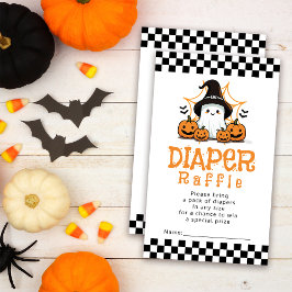 Halloween Ghost Baby Duwer Diaper Raffel Begleitkarte