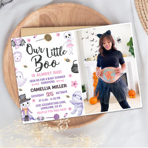 Halloween Ghost Baby Girl Dusche Party Foto Einladung