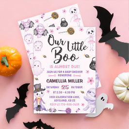 Halloween Ghost Baby Girl Shower Party Einladung