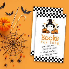 Halloween Ghost Baby Shower Books for Baby Begleitkarte