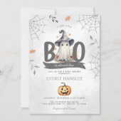 Halloween Ghost Baby Shower Einladung (Vorderseite)