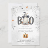 Halloween Ghost Baby Shower Einladung (Vorderseite)