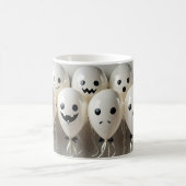 Halloween Ghost Balloons mit sonniger Gesichter Ta Kaffeetasse (Mittel)