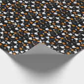 Halloween Ghost Bats Skull Pumpkin Geschenkpapier (Ecke)