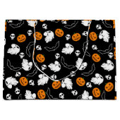 Halloween Ghost Bats Skull Pumpkin Große Geschenktüte (Vorderseite)