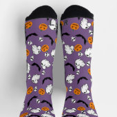 Halloween Ghost Bats Skull Pumpkin Socken (Oben)