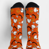 Halloween Ghost Bats Skull Pumpkin Socken (Oben)