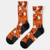 Halloween Ghost Bats Skull Pumpkin Socken (Links)