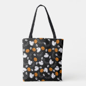 Halloween Ghost Bats Skull Pumpkin Tasche (Rückseite)