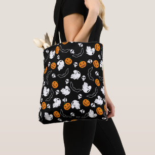 Halloween Ghost Bats Skull Pumpkin Tasche