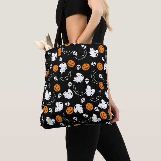 Halloween Ghost Bats Skull Pumpkin Tasche (Von Nahem)
