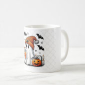 Halloween Ghost begeistert Herbstwochen Kaffeetasse (VorderseiteRechts)