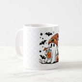 Halloween Ghost begeistert Herbstwochen Kaffeetasse (Vorderseite Links)