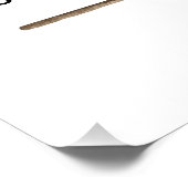 Halloween Ghost Begrüßungs-Babydusche Poster (Ecke)