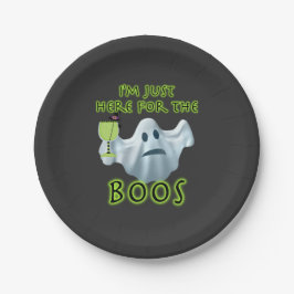 Halloween Ghost bin ich nur hier für die Boos Pappteller