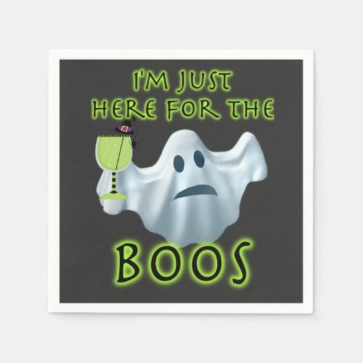 Halloween Ghost bin ich nur hier für die Boos Serviette (Vorderseite)