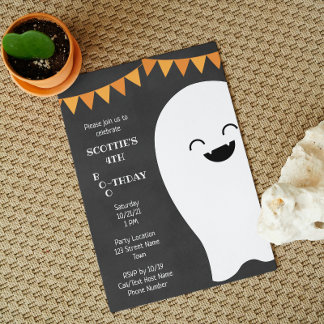 Halloween Ghost Birthday Einladung
