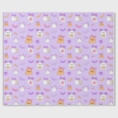 Halloween Ghost Birthday Geschenkpapier (Flach)