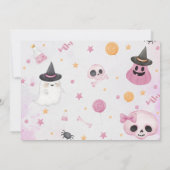 Halloween Ghost Birthday Party Dankeskarte (Rückseite)